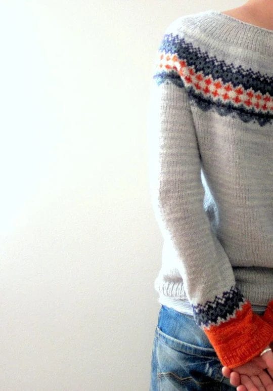 CM | Jersey gris de estilo boho