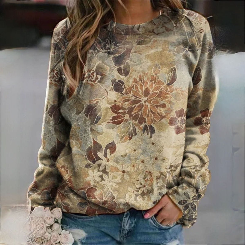 CM | Jersey con elegante estampado floral