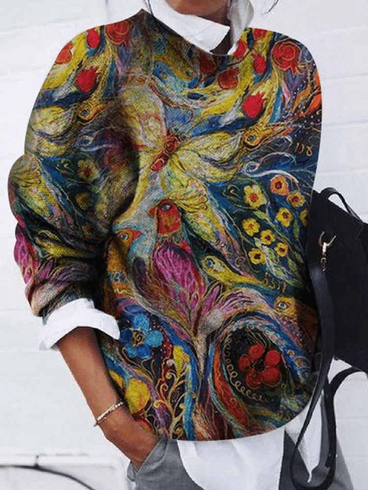 CM | Jersey de flores y pavos reales