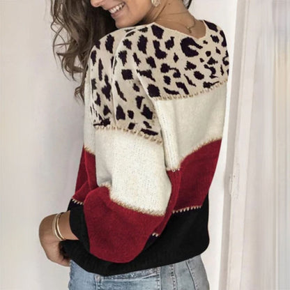 CM | Elegante jersey con estampado de leopardo