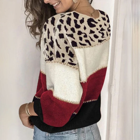 CM | Elegante jersey con estampado de leopardo