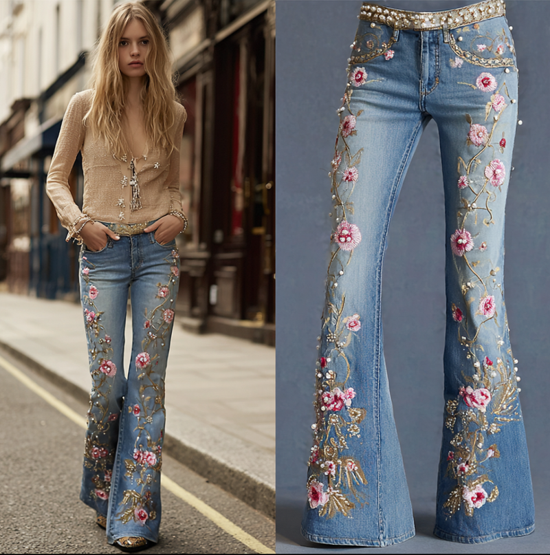 Pantalones de diseño cuidado