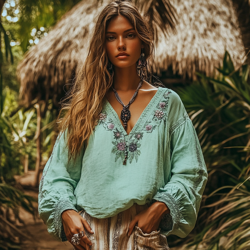 Camisa bellamente confeccionado