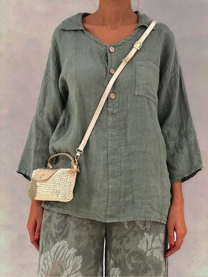 Camisa de estilo vintage atemporal