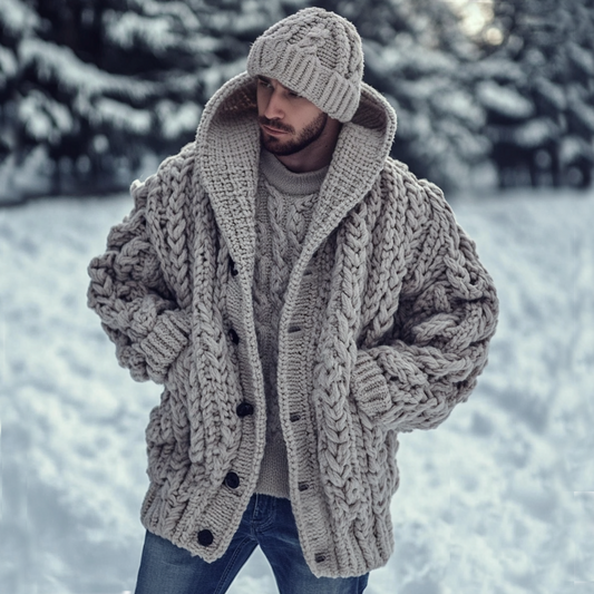 Vintage Fairman Island Jacquard Buttons Sweater Cardigan elevenforest