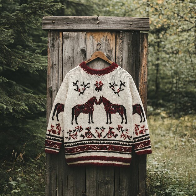Suéter de inspiración vintage