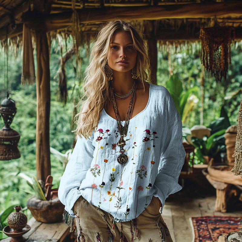Blusa de inspiración vintage