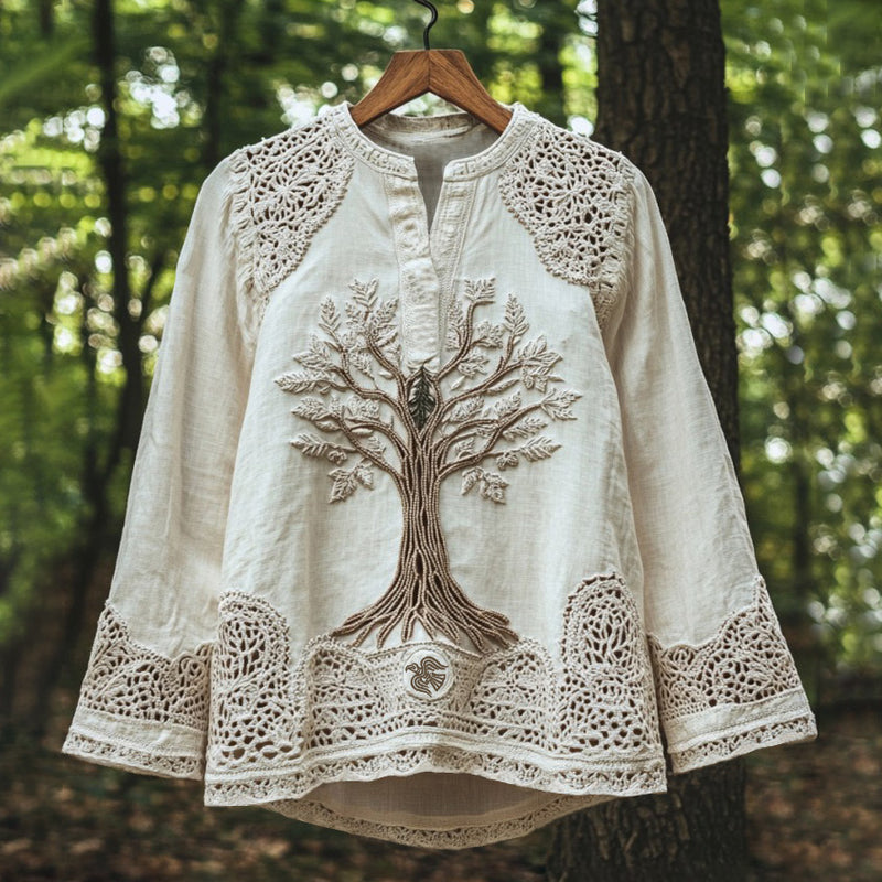 Camisa de estilo vintage atemporal