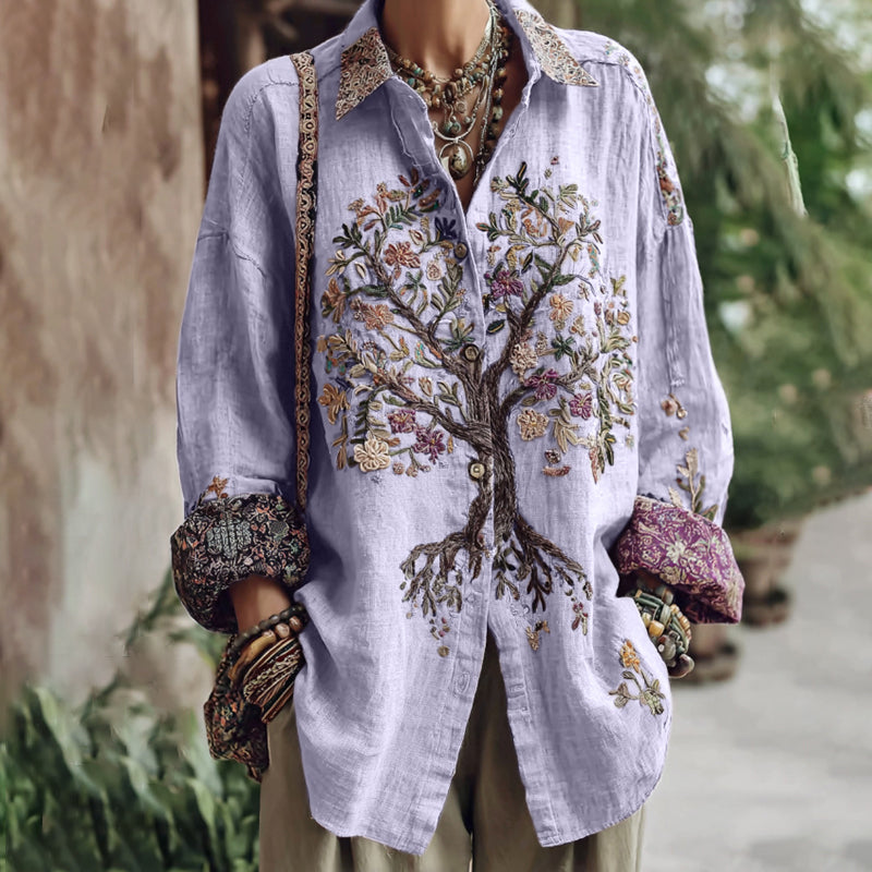 Camisa de estilo vintage atemporal