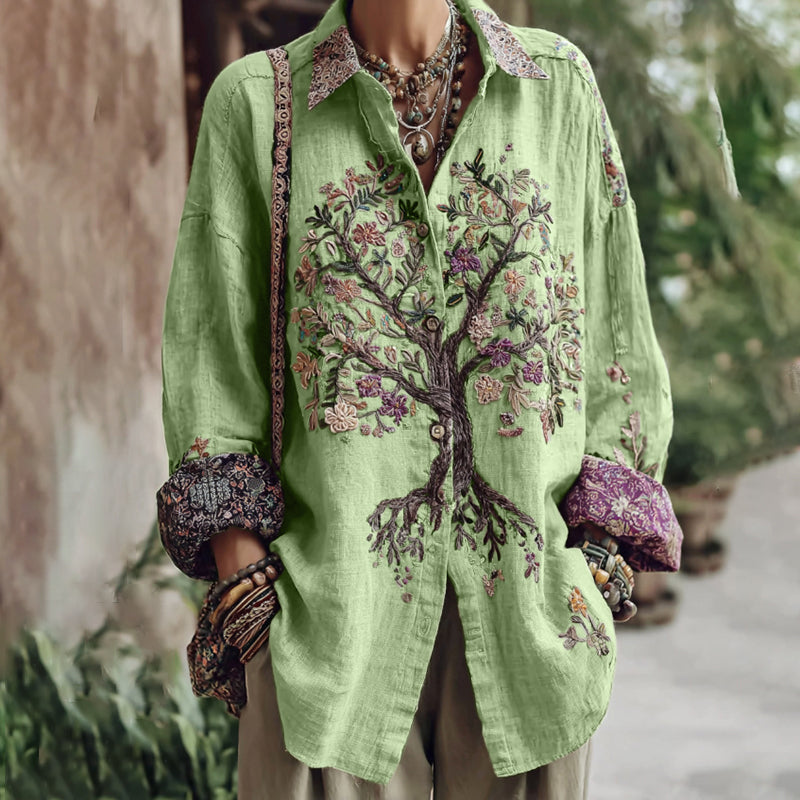 Camisa de estilo vintage atemporal