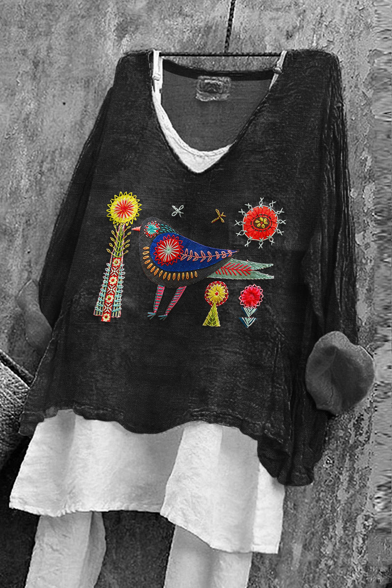 Camisa de inspiración vintage