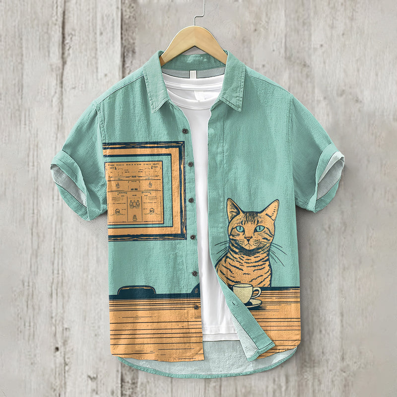 Camisa de estilo vintage atemporal