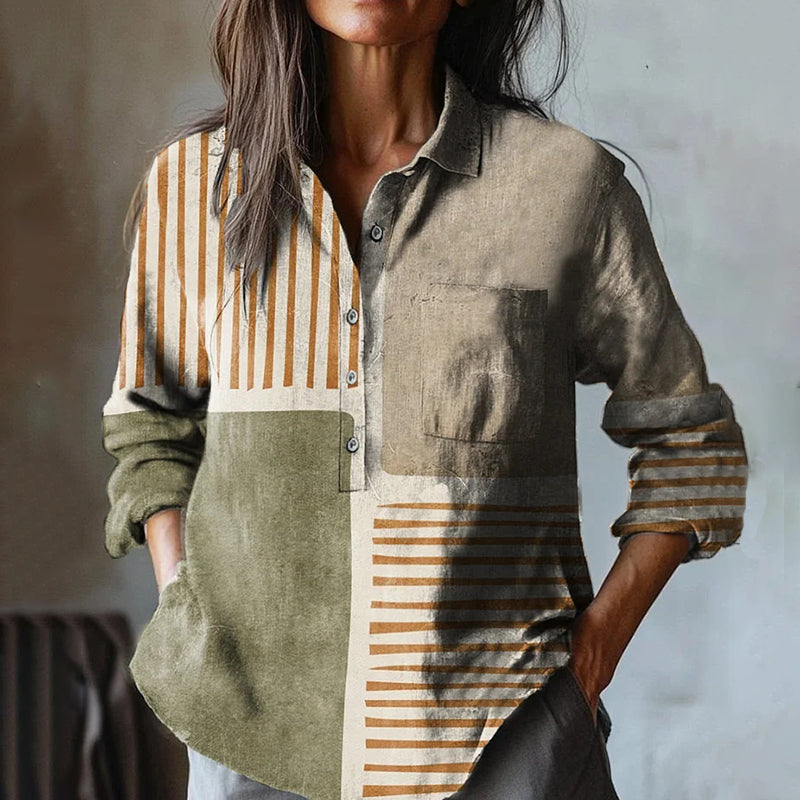 Camisa de estilo vintage atemporal