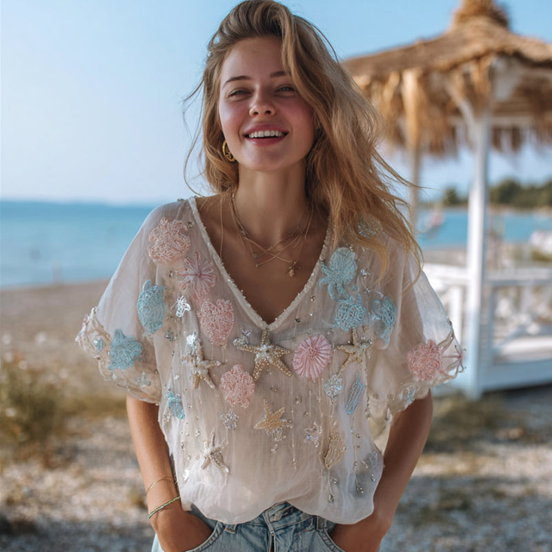 Top de estilo vintage atemporal