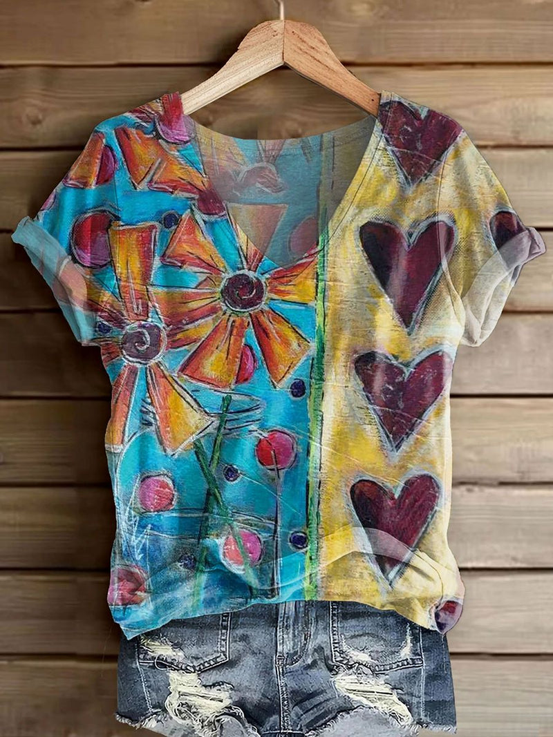 Camiseta de diseño cuidado
