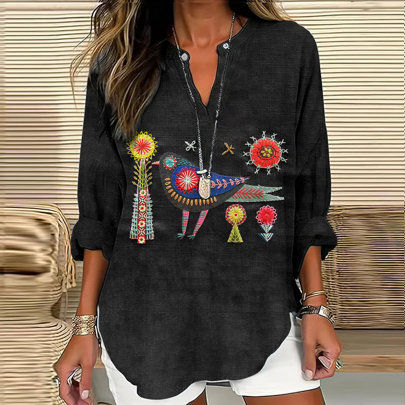 Camisa de inspiración vintage