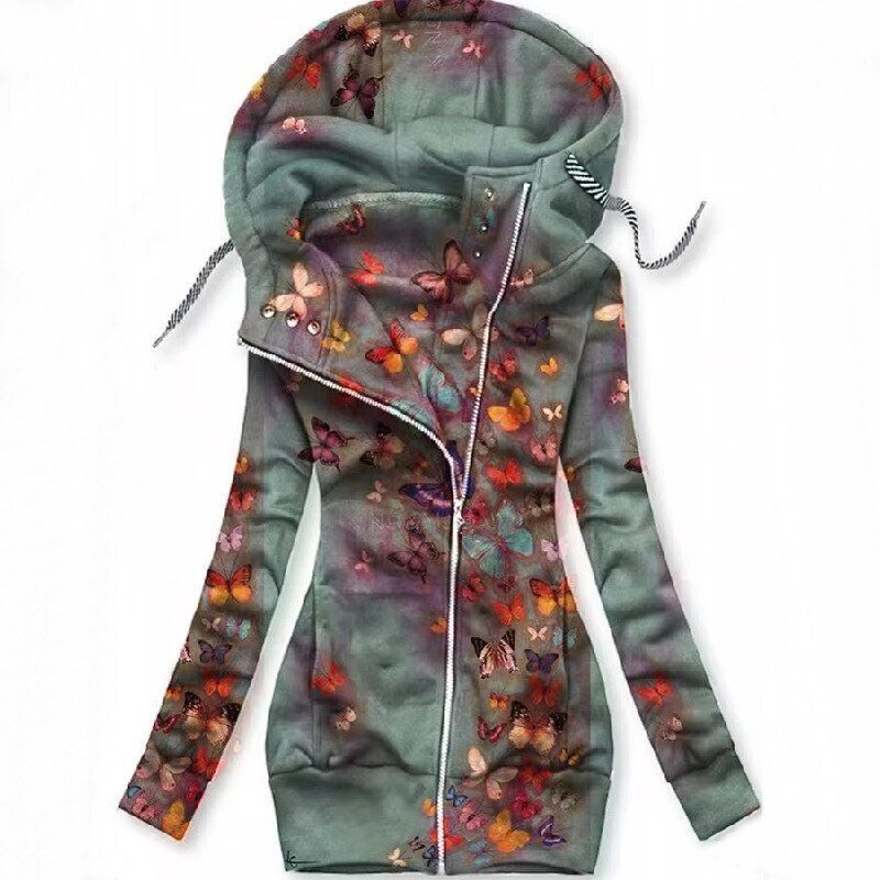 KL | Artística sudadera con cremallera asimétrica