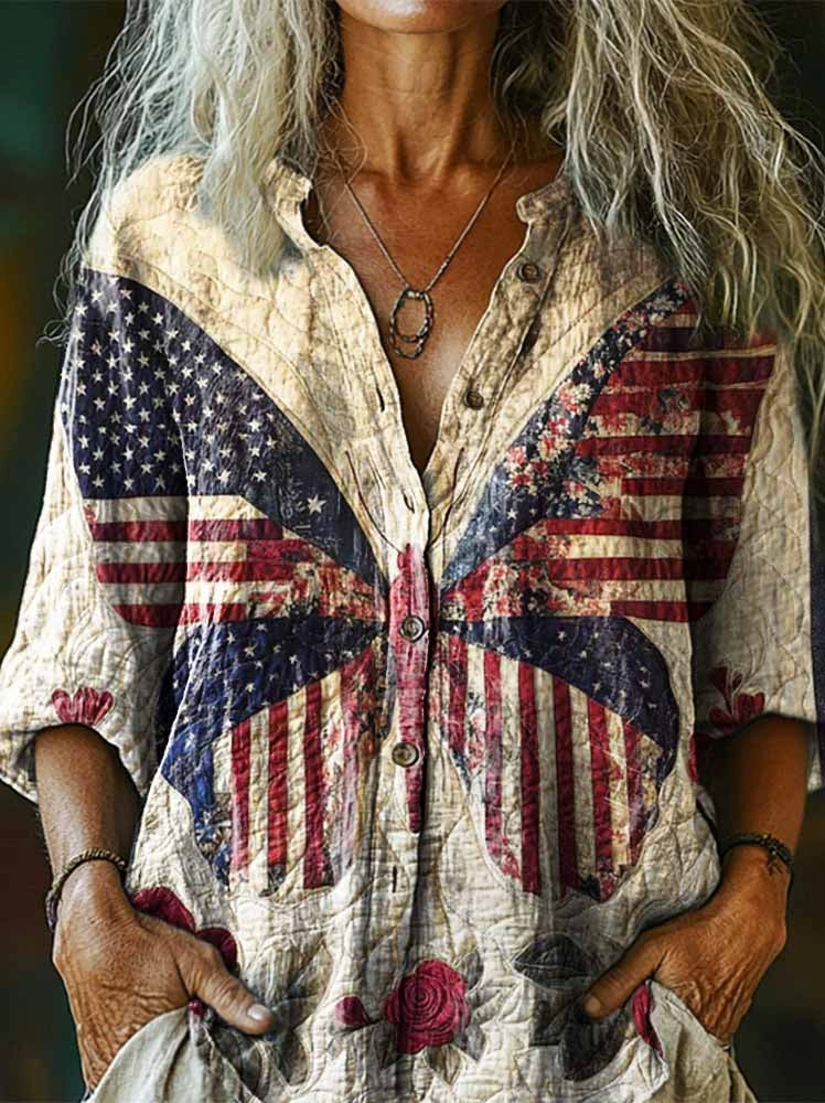 Camisa de estilo vintage atemporal