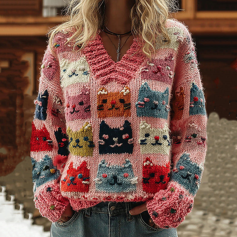 Suéter de inspiración vintage