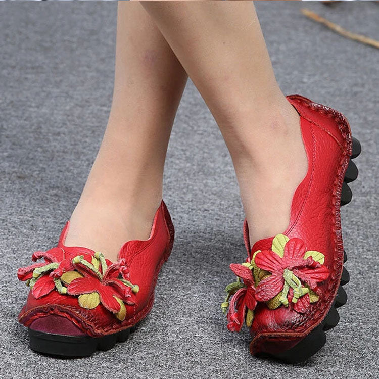 KL | Zapatos casual glamurosos con detalle floral