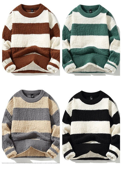 CM | Cómodo jersey suelto de rayas 2024