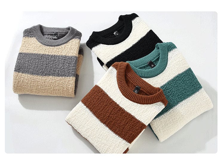 CM | Cómodo jersey suelto de rayas 2024