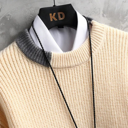 CM | Jersey vintage de cuello redondo