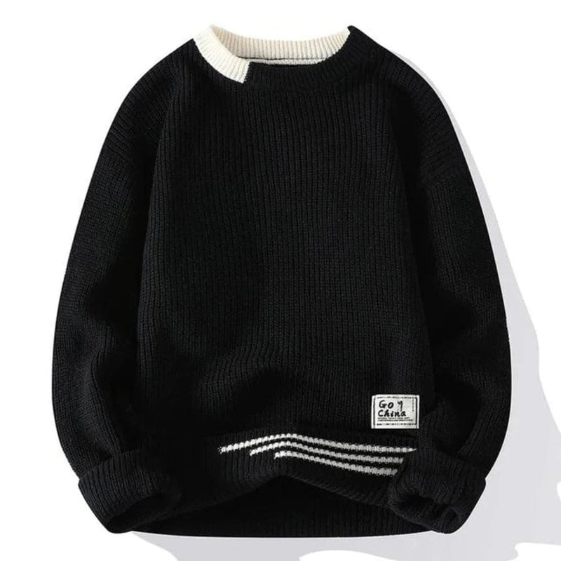 CM | Jersey vintage de cuello redondo