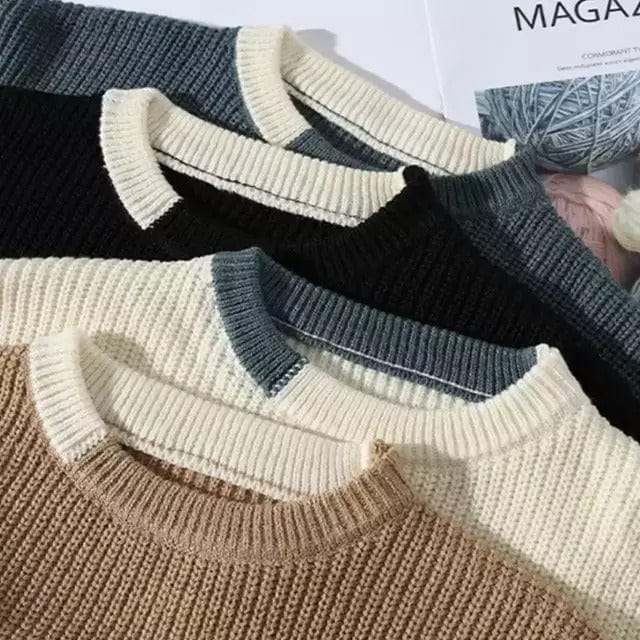 CM | Jersey vintage de cuello redondo