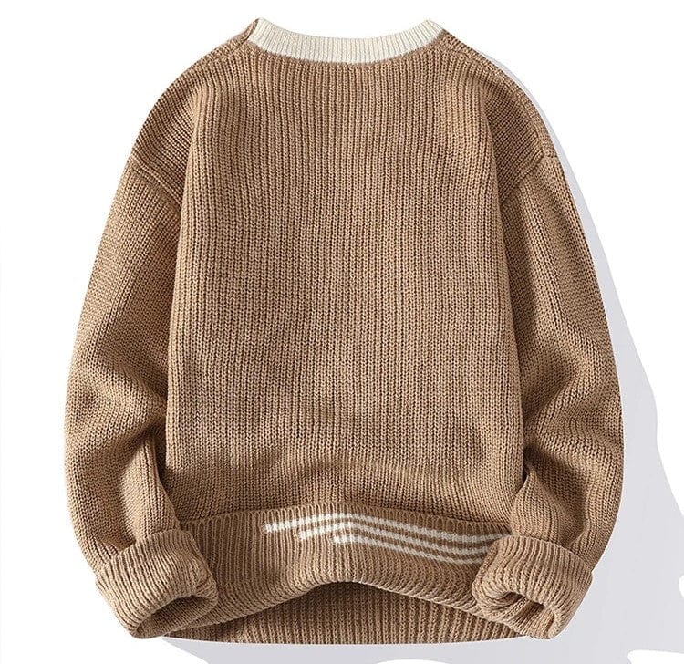 CM | Jersey vintage de cuello redondo