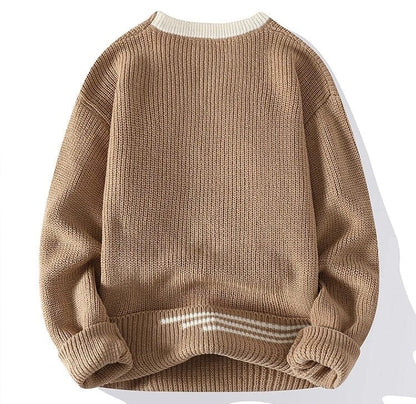 CM | Jersey vintage de cuello redondo