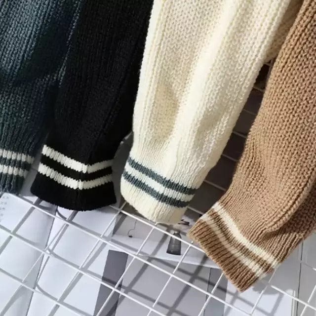 CM | Jersey vintage de cuello redondo