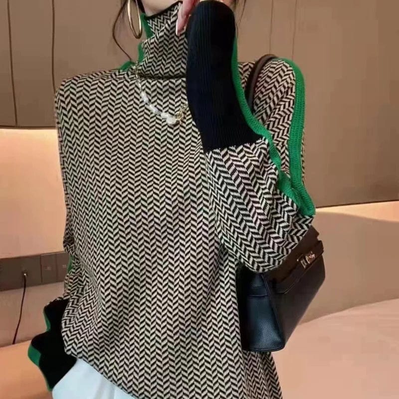 CM | Jersey con estampado geométrico