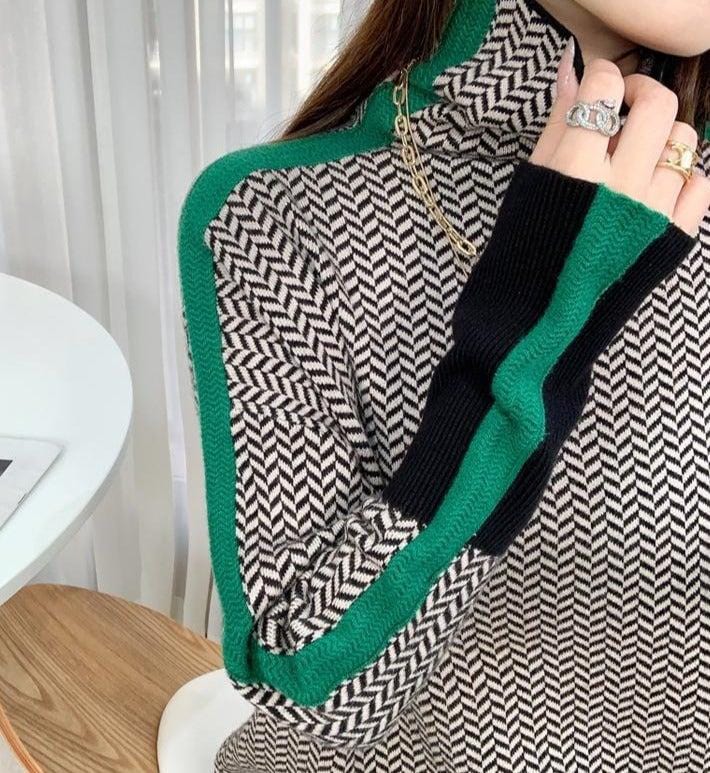 CM | Jersey con estampado geométrico