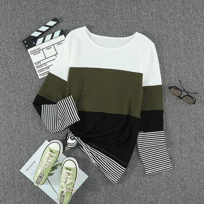 CM | Elegante jersey verde a rayas