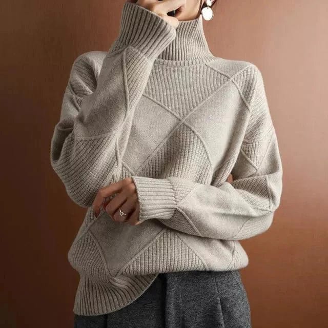 CM | Elegante jersey de cuello alto
