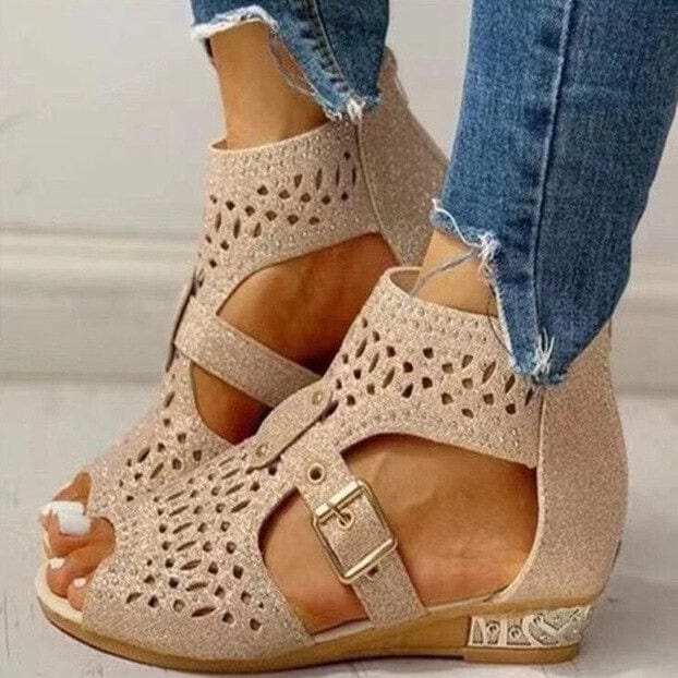 KL | Sandalias ortopédicas con tacón bajo