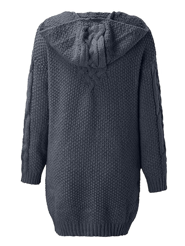 KL | Chaqueta con capucha en punto grueso