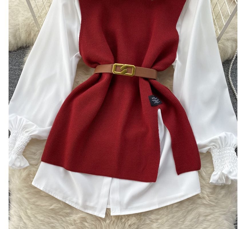 CM | Conjunto de jersey sin mangas