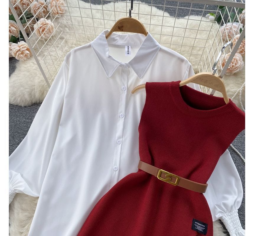 CM | Conjunto de jersey sin mangas