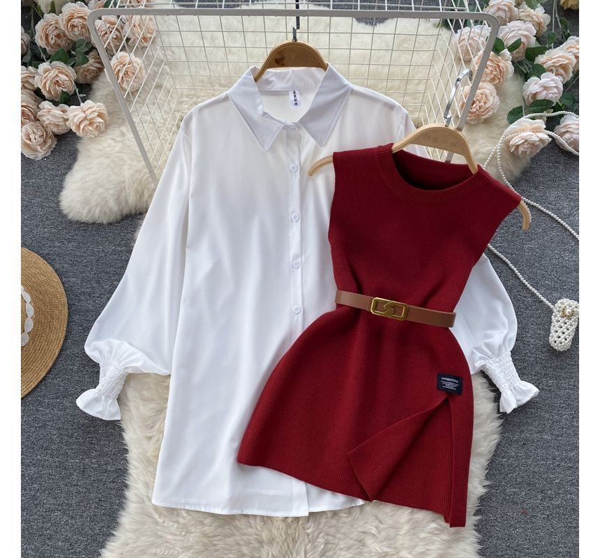 CM | Conjunto de jersey sin mangas