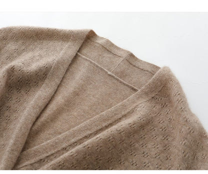 CM | Jersey de cachemira con cuello en V Cross