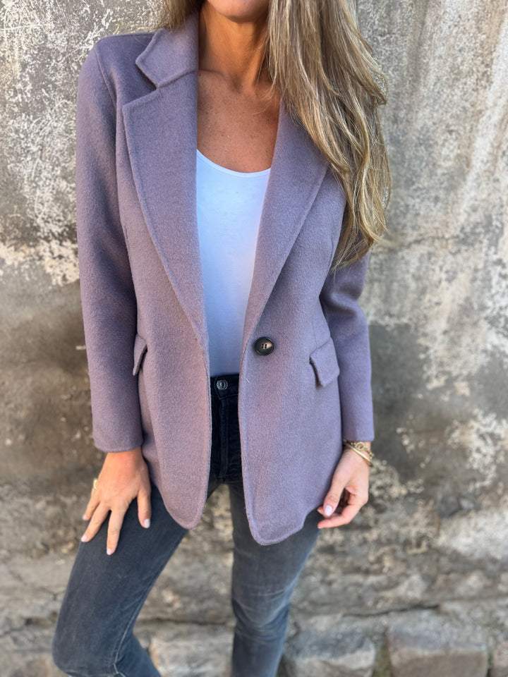 CM | Blazer clásico de botones para mujer