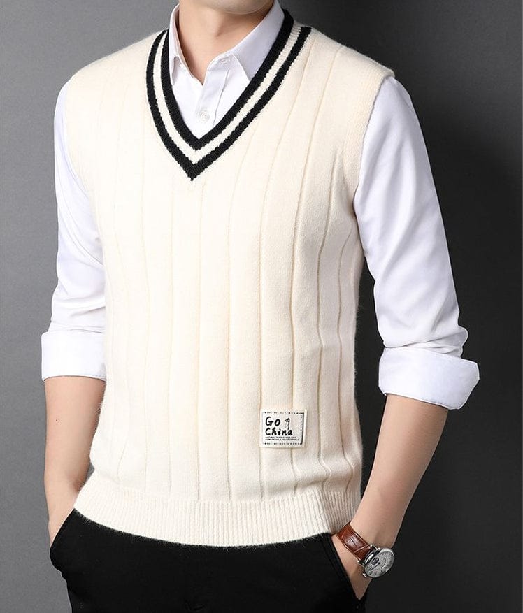 CM | Jersey de punto a rayas para hombre