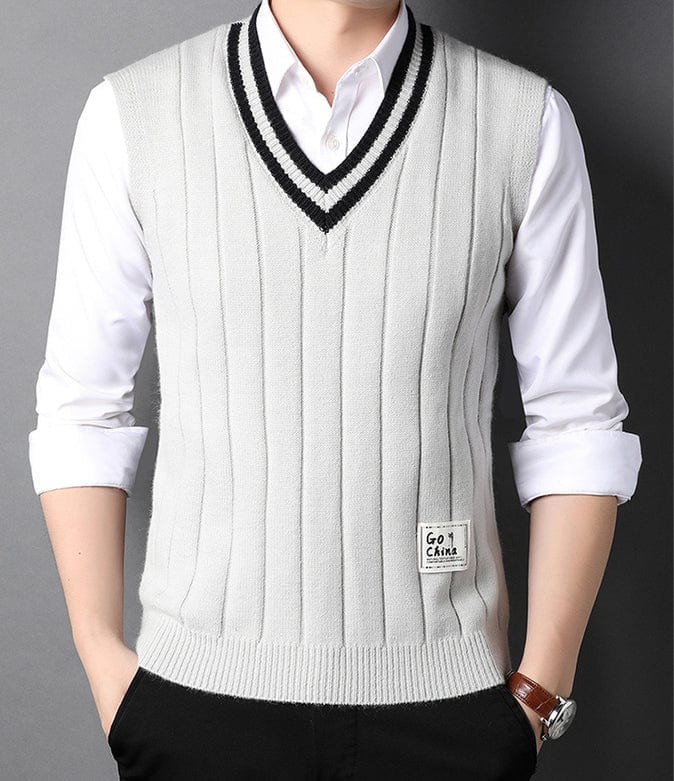CM | Jersey de punto a rayas para hombre