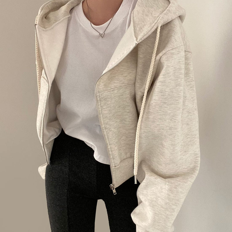 CM | Jersey informal con mangas largas y cordón de ajuste