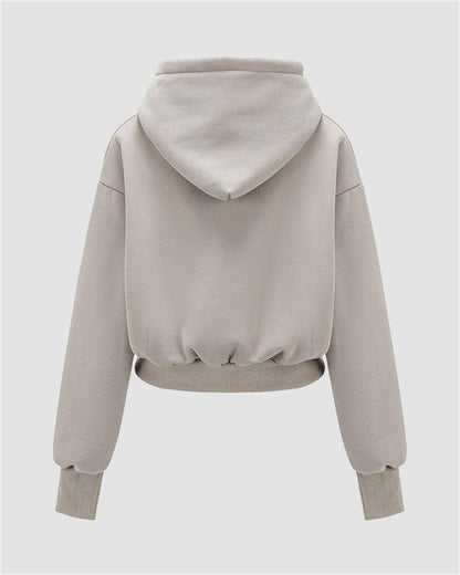 CM | Jersey informal con mangas largas y cordón de ajuste