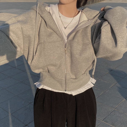 CM | Jersey informal con mangas largas y cordón de ajuste