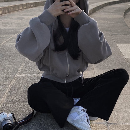 CM | Jersey informal con mangas largas y cordón de ajuste