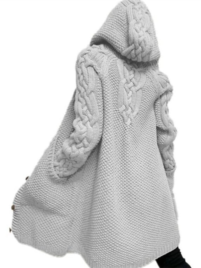 KL | Chaqueta con capucha en punto grueso